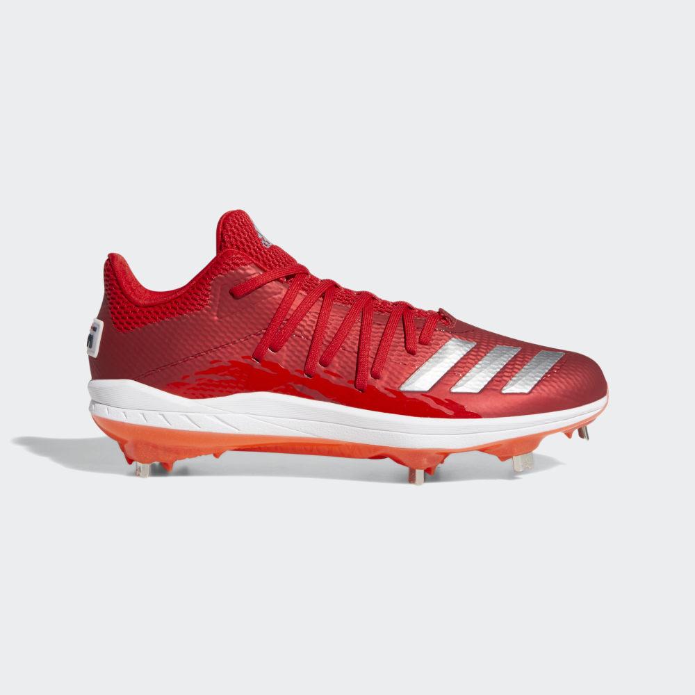 Tenisi Adidas Afterburner 6.0 Speed Trap Barbati Romania - Rosii Inchis/Argintii Metal/Rosii DB3435